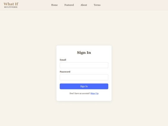 signin screenshot