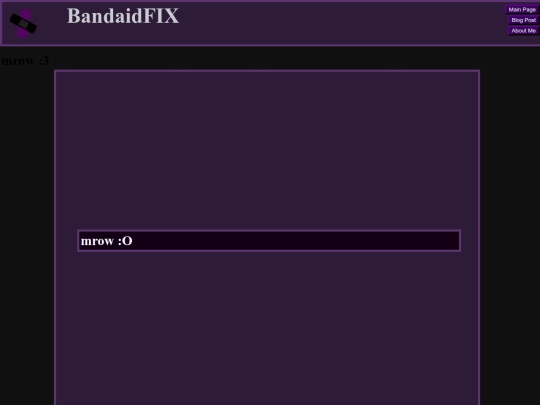 Blog screenshot