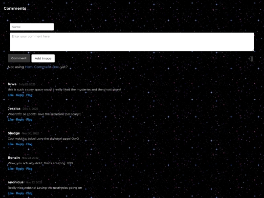 guestbook screenshot
