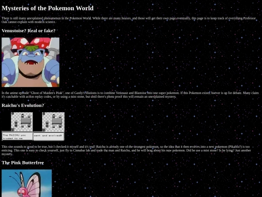 mysteries screenshot