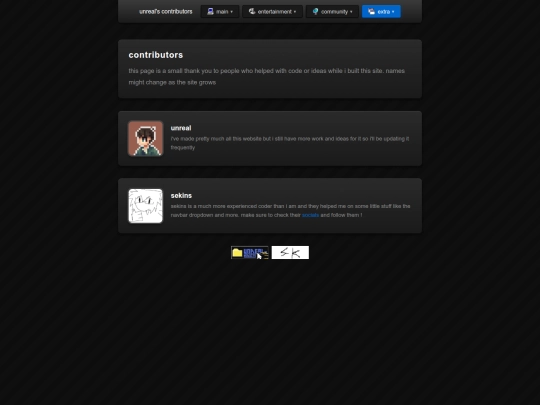 test/contributors screenshot