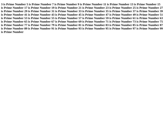 Primenumbers screenshot