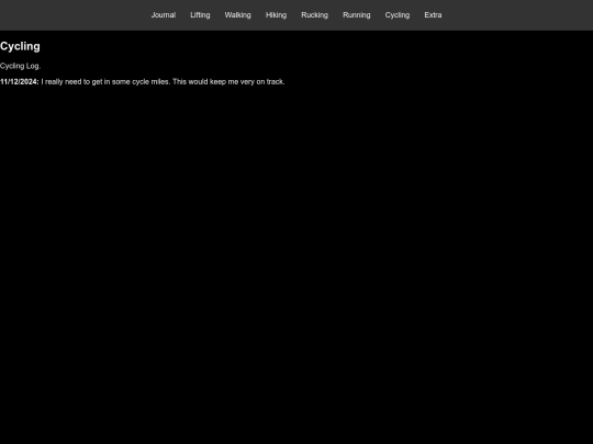 Fitness/cycling screenshot