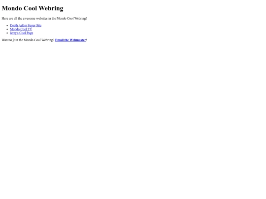 MondoCoolWebring/webring-list screenshot