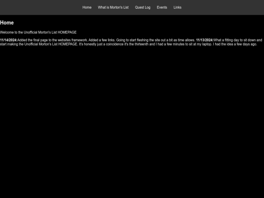 MortonsList screenshot