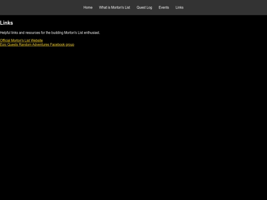 MortonsList/links screenshot