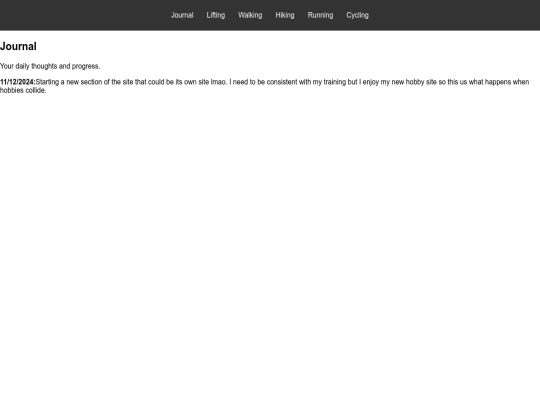 Test pages/FitnessTest screenshot