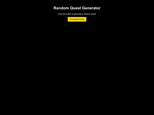 Test pages/QuestGenClickable screenshot