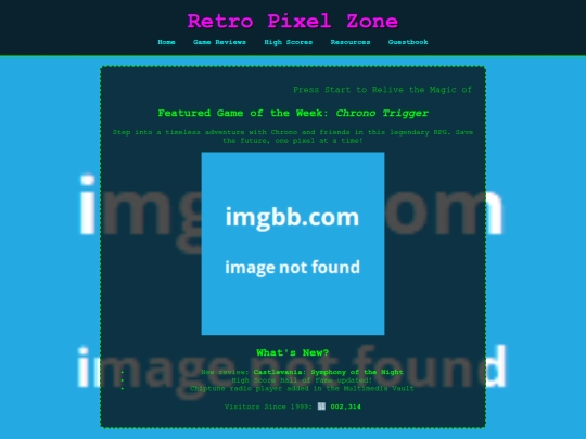 Test pages/RETROGAME ZONE  screenshot