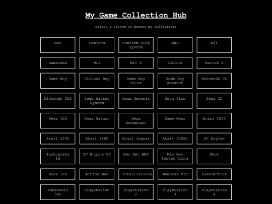 Test pages/gamecollection/CollectionHUB screenshot