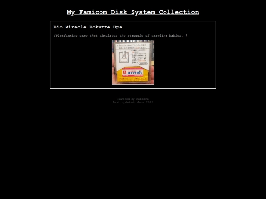 Test pages/gamecollection/fds screenshot