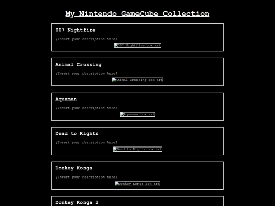 Test pages/gamecollection/gcn screenshot