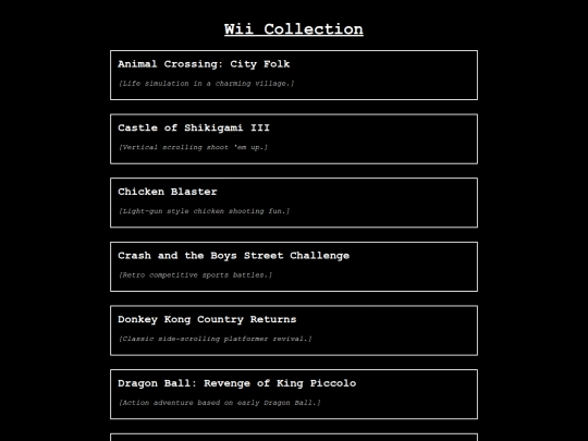 Test pages/gamecollection/wii screenshot