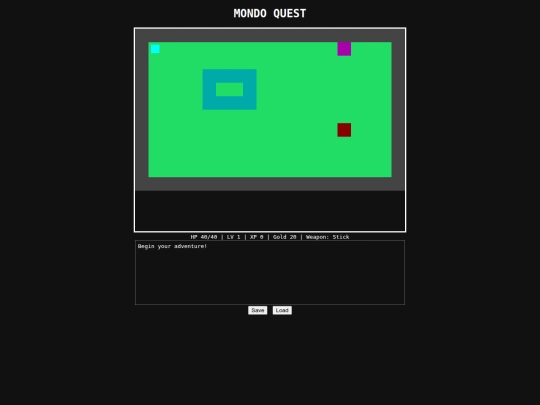Test pages/games/mondo_quest_rpg screenshot