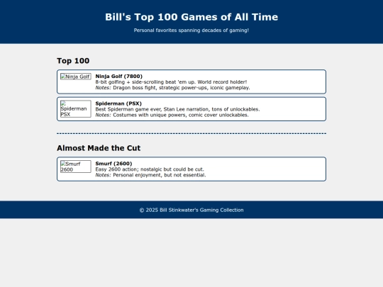 Test pages/top100gamesTEST screenshot