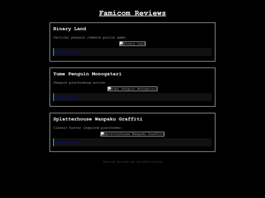 videogames/systemhubs/famicomreviewindex screenshot