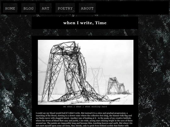 blog/wheniwritetime screenshot