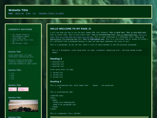 index screenshot