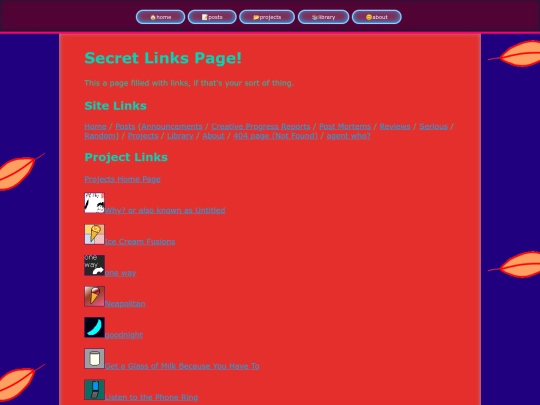 links screenshot