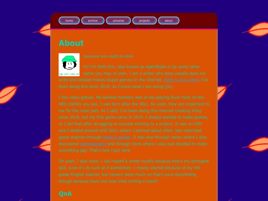 old/about screenshot