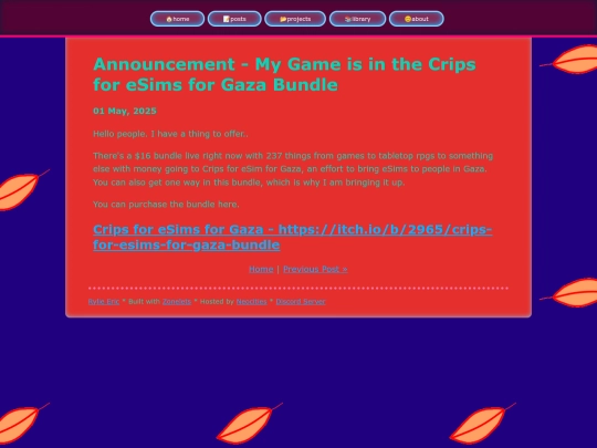 posts/2025-05-01-Announcement-crips screenshot
