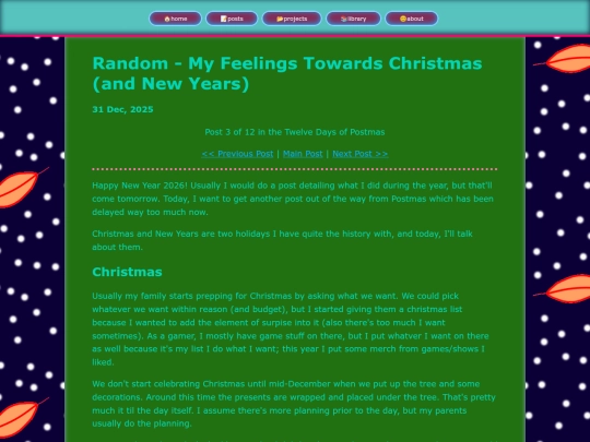 posts/2025-12-31-My-Feelings-Towards-Christmas screenshot