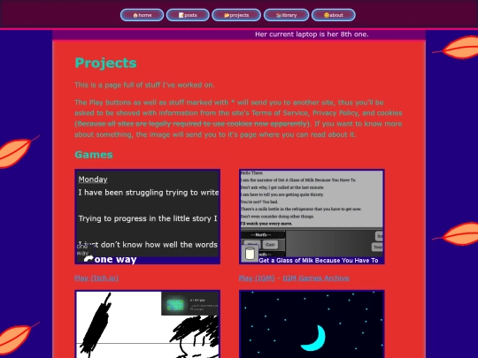projects screenshot