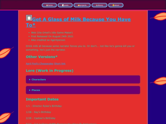 projects/Milk screenshot