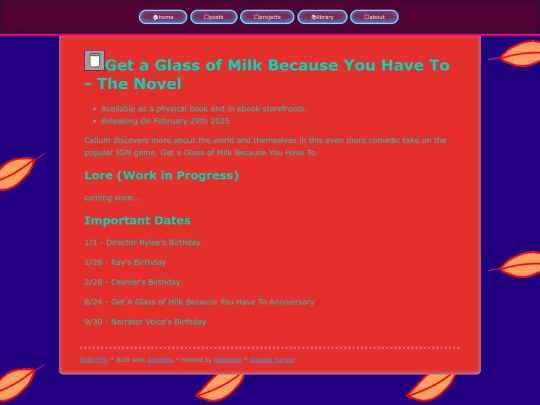 projects/MilkNovel screenshot