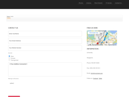 contact screenshot