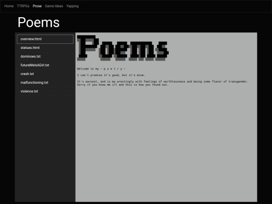 subpages/prose screenshot