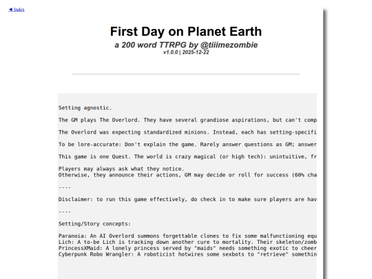 subpages/rpgs/firstDayOnPlanetEarth screenshot