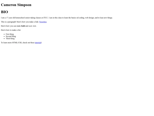 pages/About screenshot