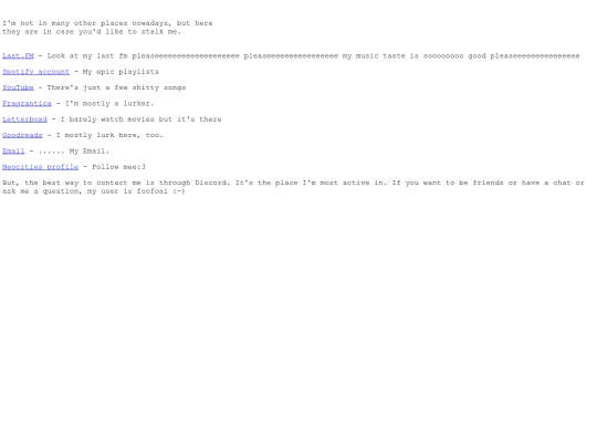aboutmepages/findme screenshot