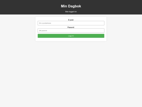 Diary screenshot
