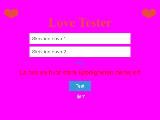 LoveTester screenshot