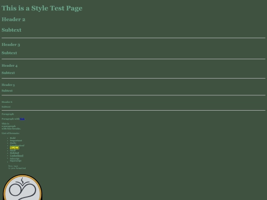 styletest screenshot
