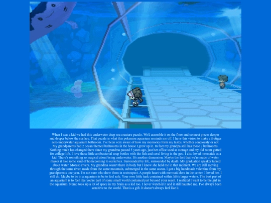 diary/aquarium screenshot