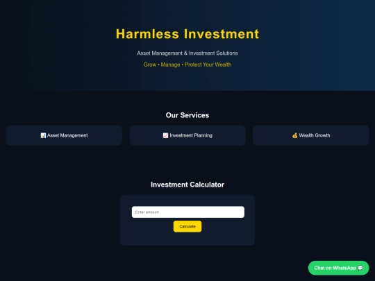 Harmless-Investment screenshot