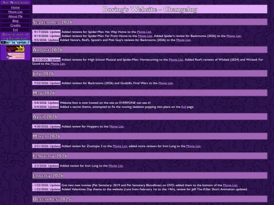 changelog screenshot