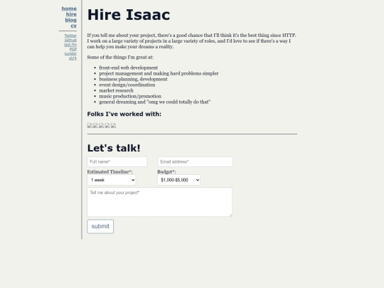 hire screenshot