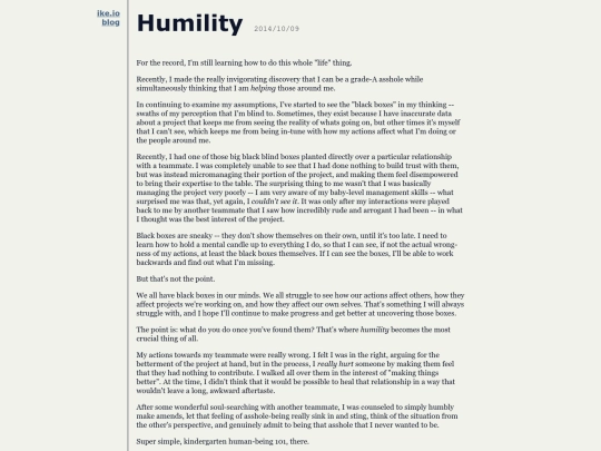 humility screenshot