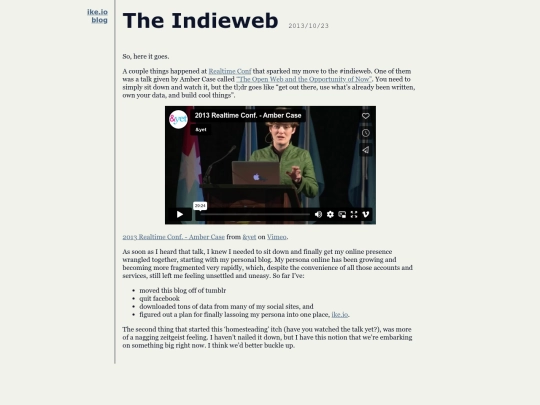 indieweb screenshot