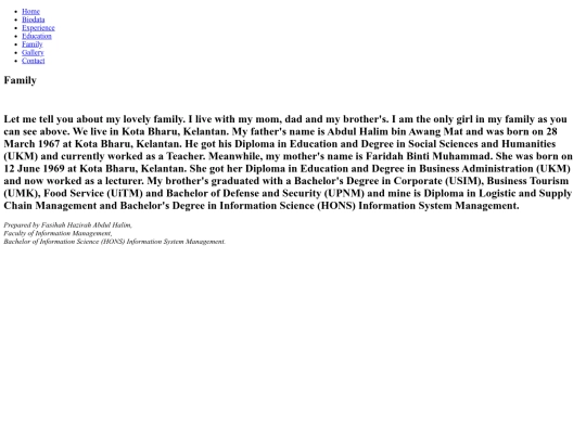 html/family screenshot