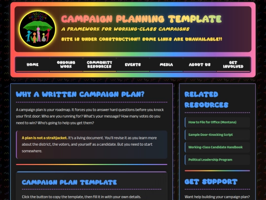 campaign-planning-template screenshot