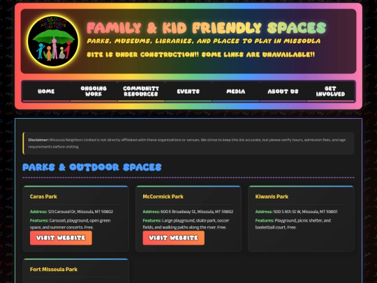 family-activities screenshot