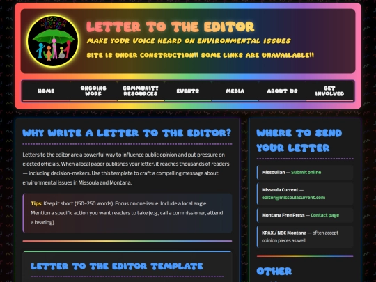 letter-editor-environment screenshot