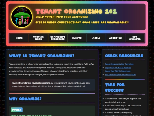 tenant-organizing-101 screenshot