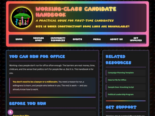 working-class-candidate-handbook screenshot