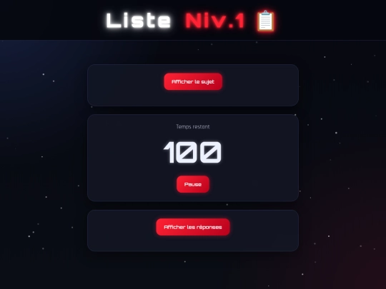 liste-niv1 screenshot